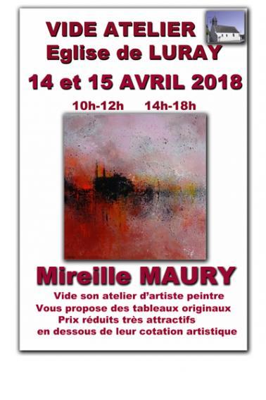 Vide atelier d’artiste - 14 et 15 avril 2018